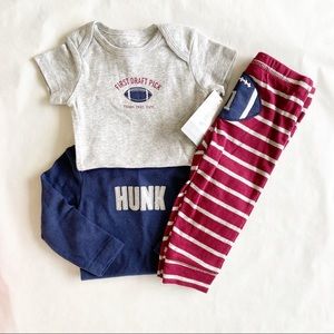 Carter’s Football Bodysuit + Pants Set